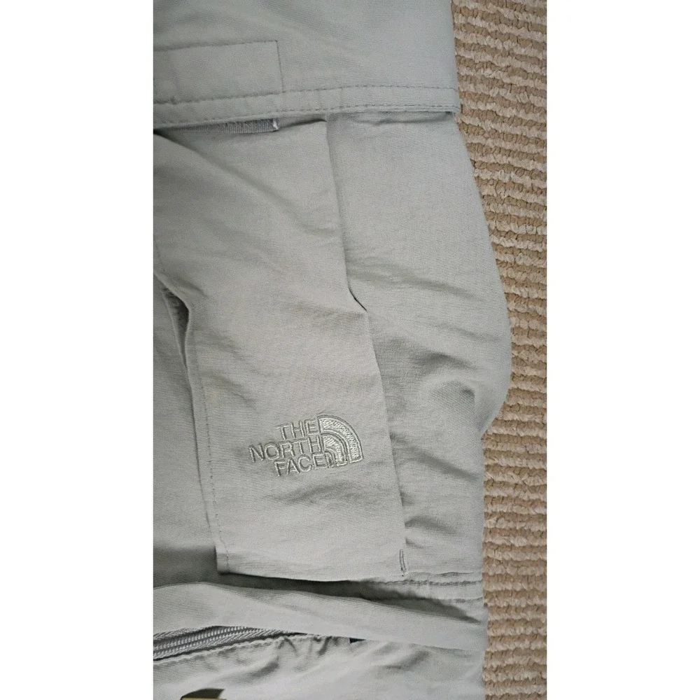 The North Face Vintage Convertible Pants Sz  34  Never Stop Exploring Tan Nylon